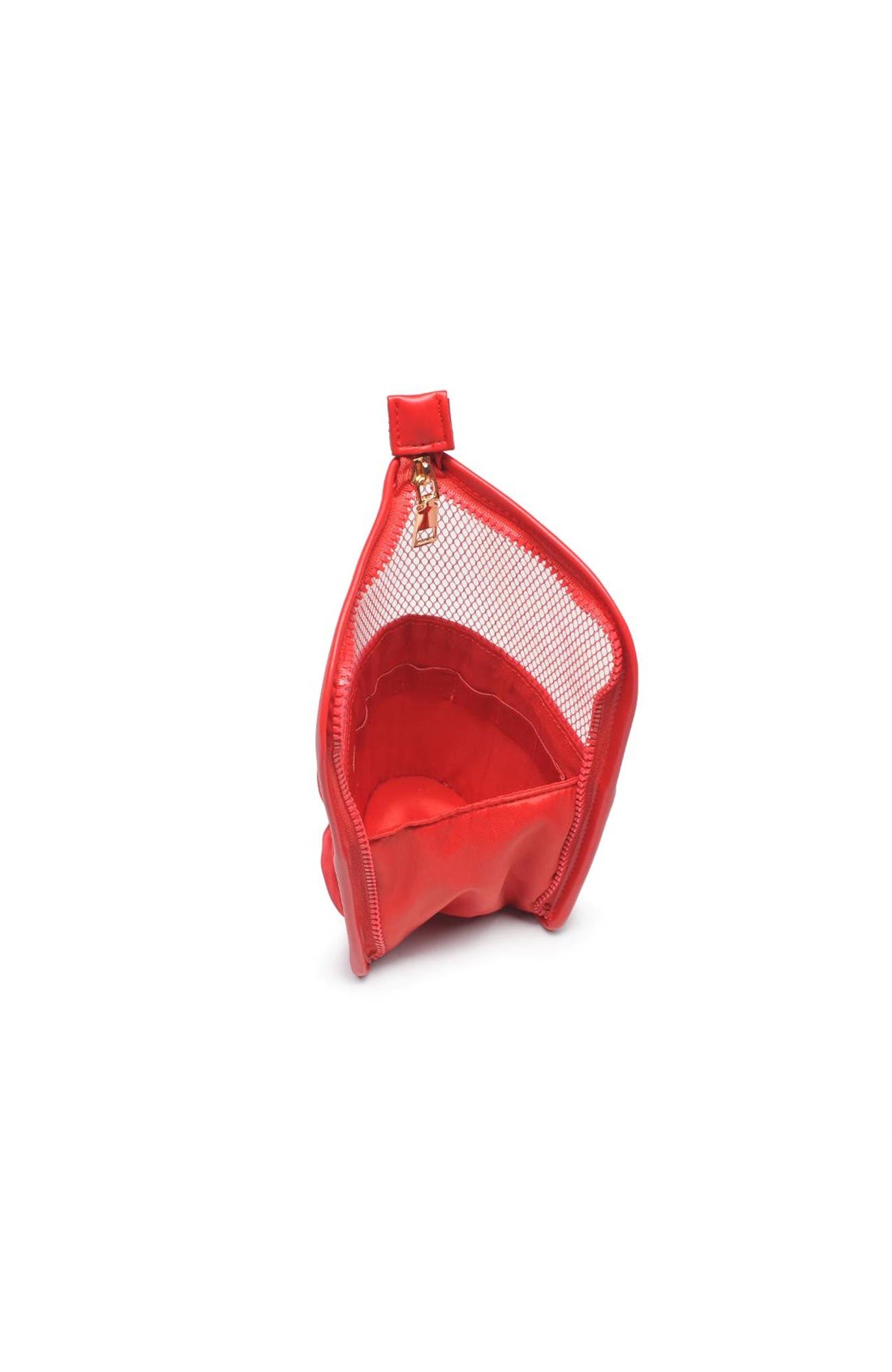 Makeup Mvp - Quilted Nylon Brush Holder, Alternate, color, Red