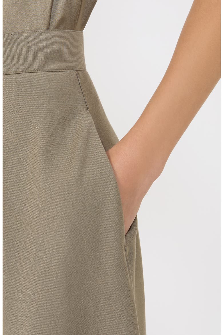 Aquila A-Line Skirt, Alternate, color, HORN GREY GREEN