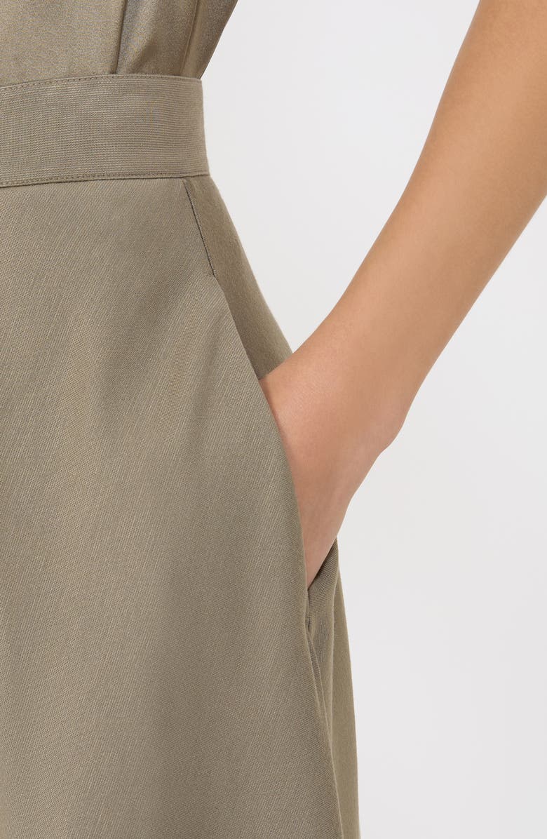 MM by Max Mara Aquila A-Line Skirt, Alternate, color, Horn Grey Green