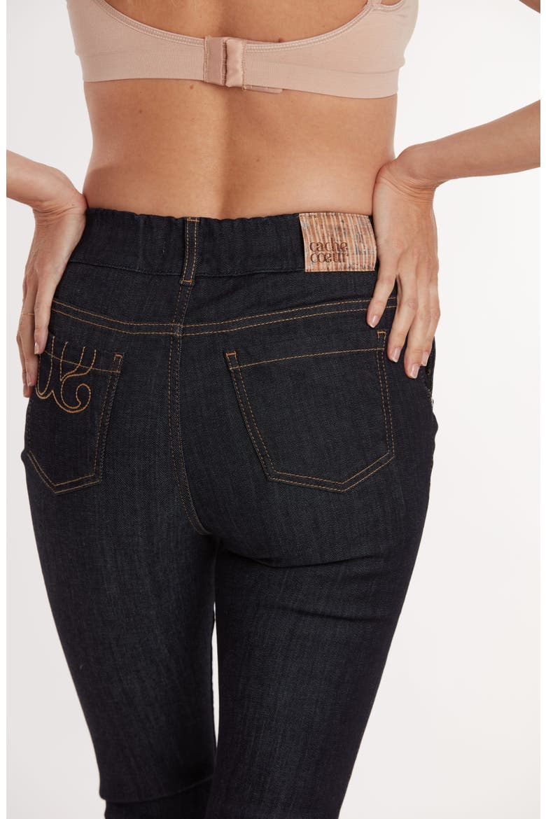 Sharon Maternity and postpartum denim, Alternate, color, DARK BLUE
