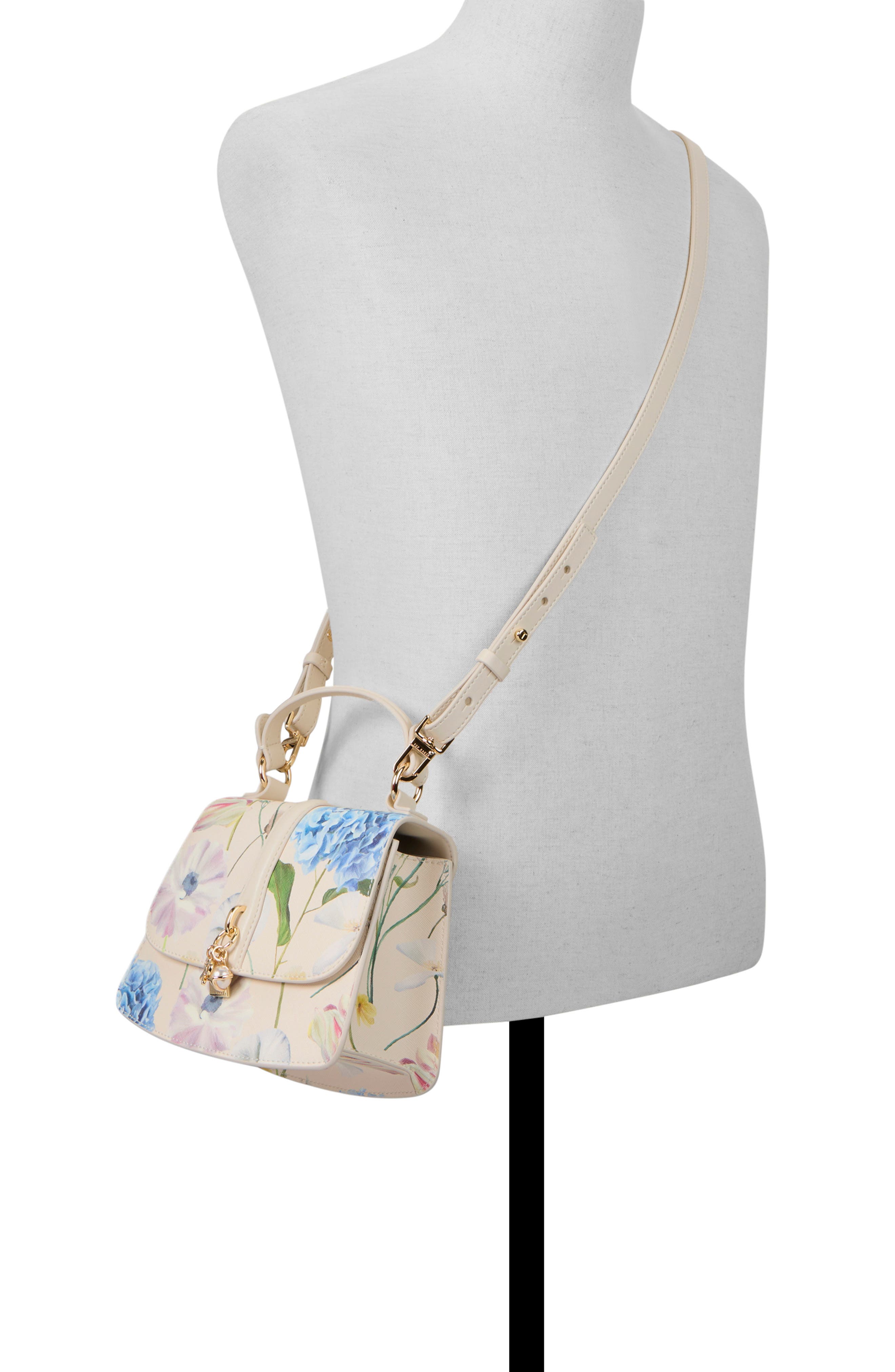 Ted Baker London Posey Anna Faux Leather Crossbody Bag, Alternate, color, Pastel Multi