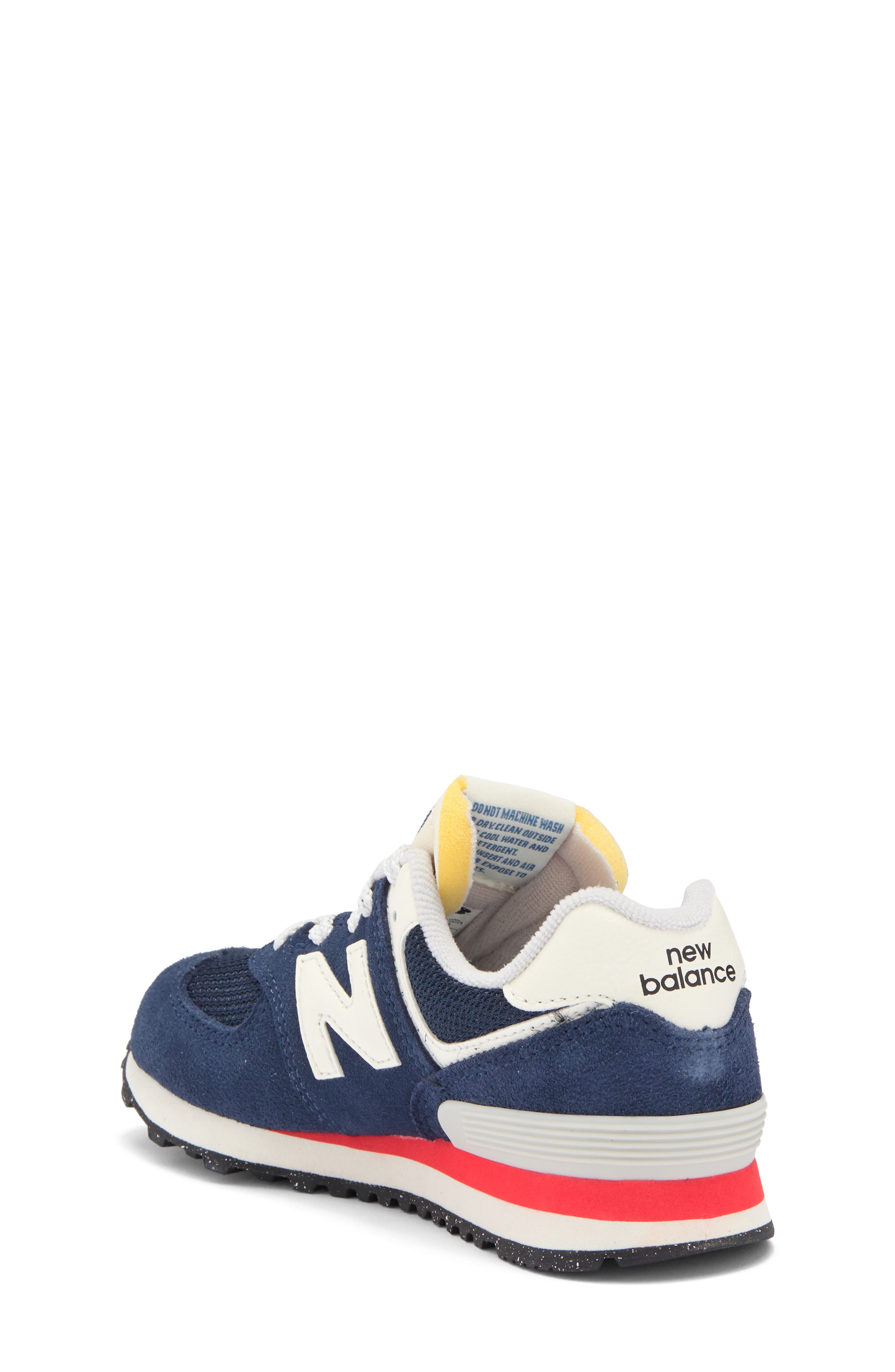 New Balance Kids' 574 Classic Sneaker, Alternate, color, Nb Navy/ Blast Red