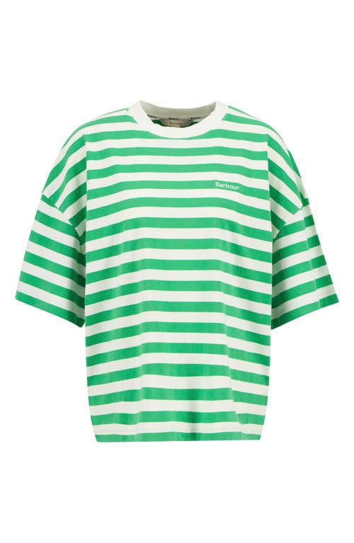 Barbour Abby Stripe Oversize Logo T-shirt