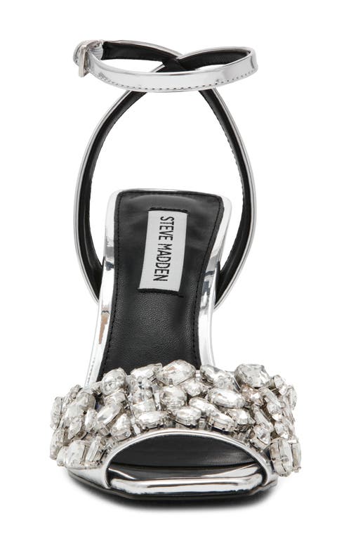 Steve Madden Lilac Ankle Strap Sandal In Silver