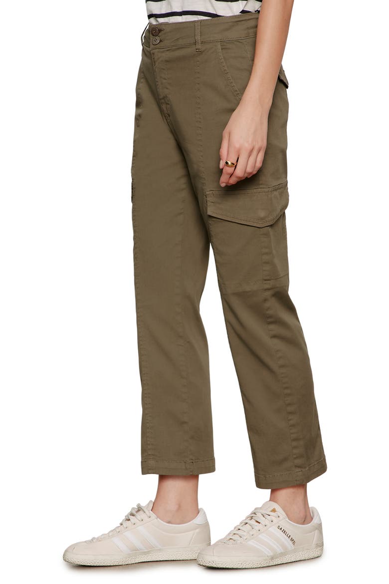 Rebel Ankle Straight Leg Cargo Pants, Alternate, color, FATIGUE GREEN