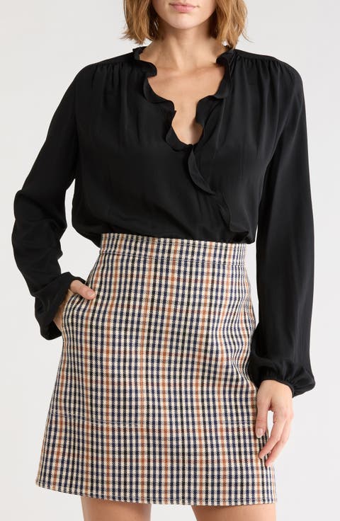 Ruffled Long Sleeve Top