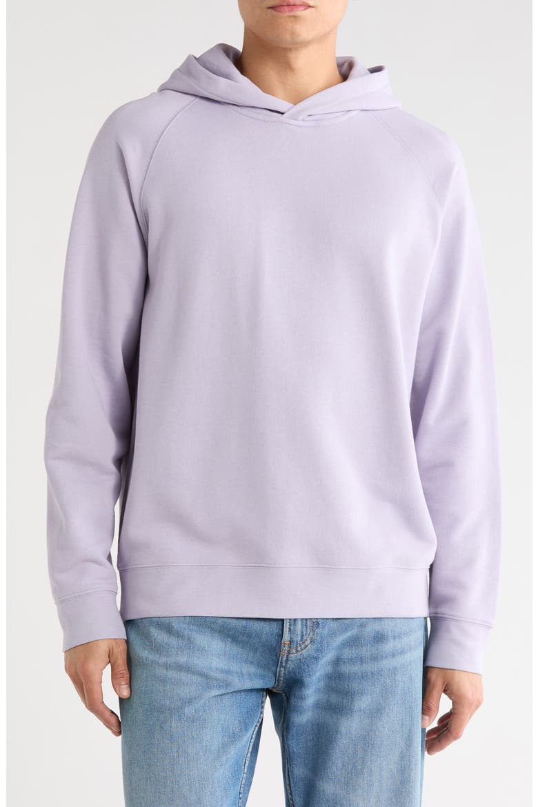 Cotton French Terry Hoodie, Main, color, PALE LAVENDAR