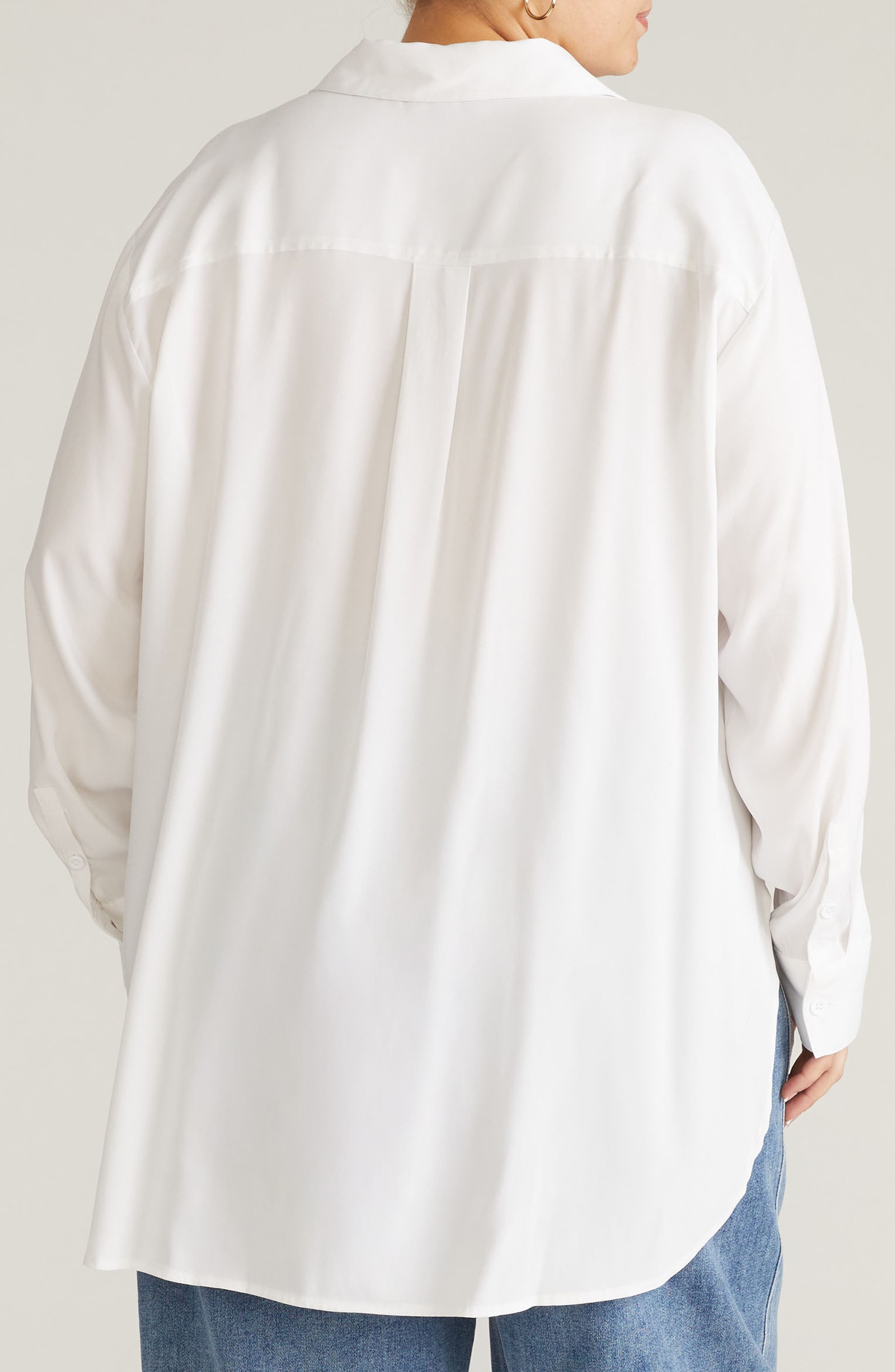 Cooling Oversize Button-Up Shirt - image 4