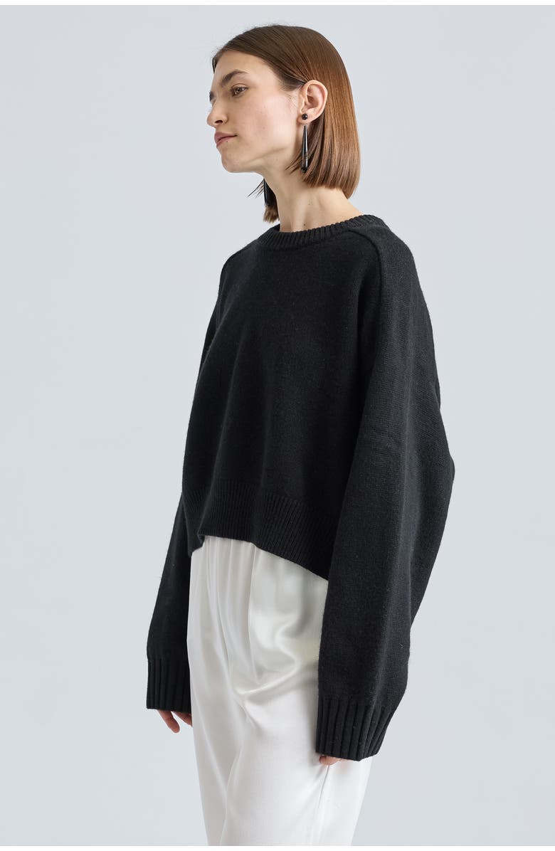 Almina Concept Cropped Wool Sweater, Main, color, 