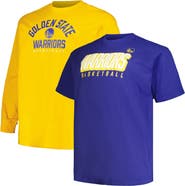 FANATICS Men's Fanatics Branded Royal/Gold Golden State Warriors Big & Tall Short Sleeve & Long Sleeve T-Shirt Set