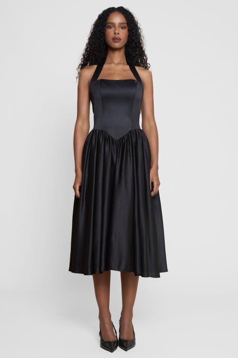 Hart Halter Corset Midi Dress