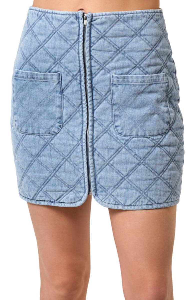 Walnut Melbourne Virgo Skirt, Main, color, Denim