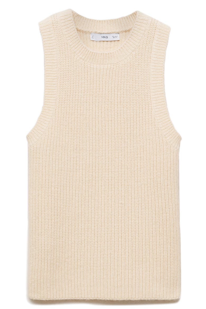 Tappeito Cotton & Wool Sweater Vest, Alternate, color, LIGHT BEIGE