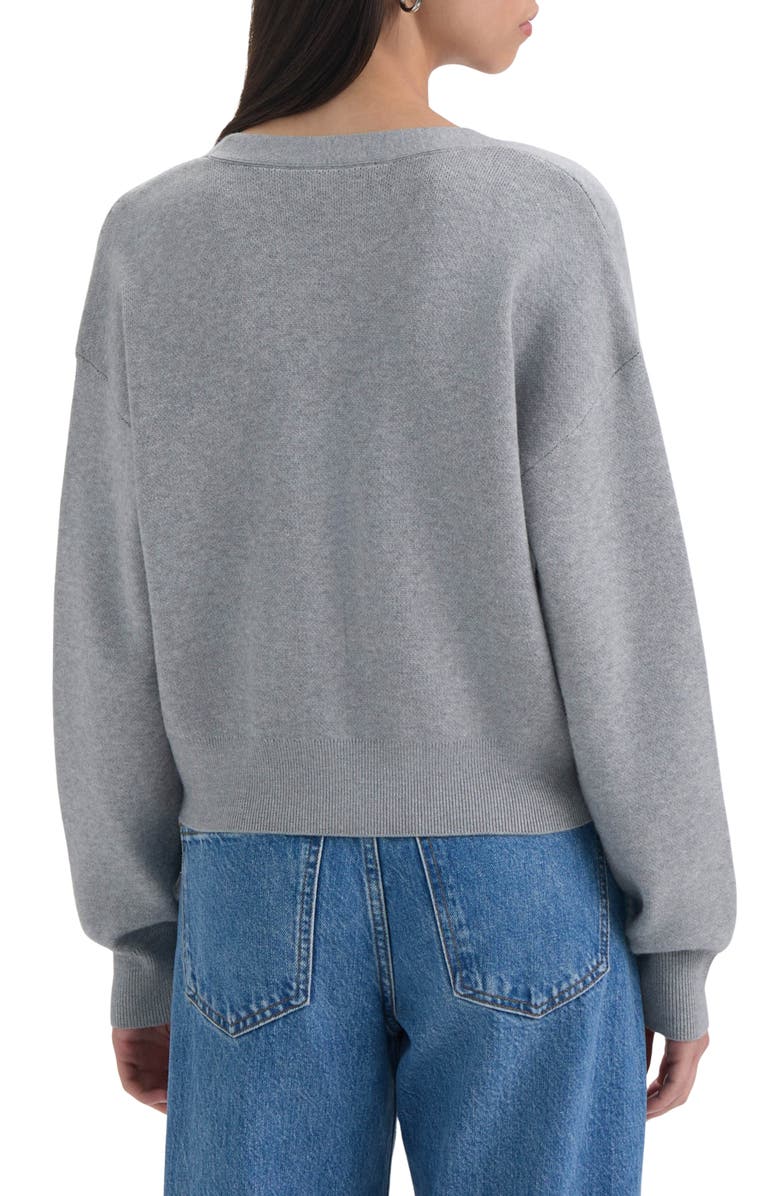 NVLT V-Neck Cardigan, Alternate, color, Medium Grey Mix Floral