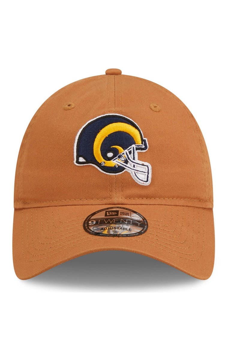 Men's New Era Brown Los Angeles Rams Core Classic 2.0 9TWENTY Adjustable Hat, Alternate, color, Brown