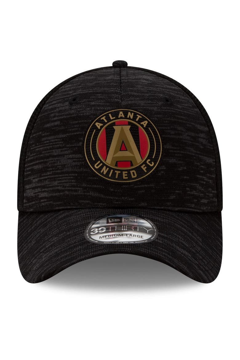 Men's New Era Black Atlanta United FC On-Field Collection 39THIRTY Flex Hat, Alternate, color, Black