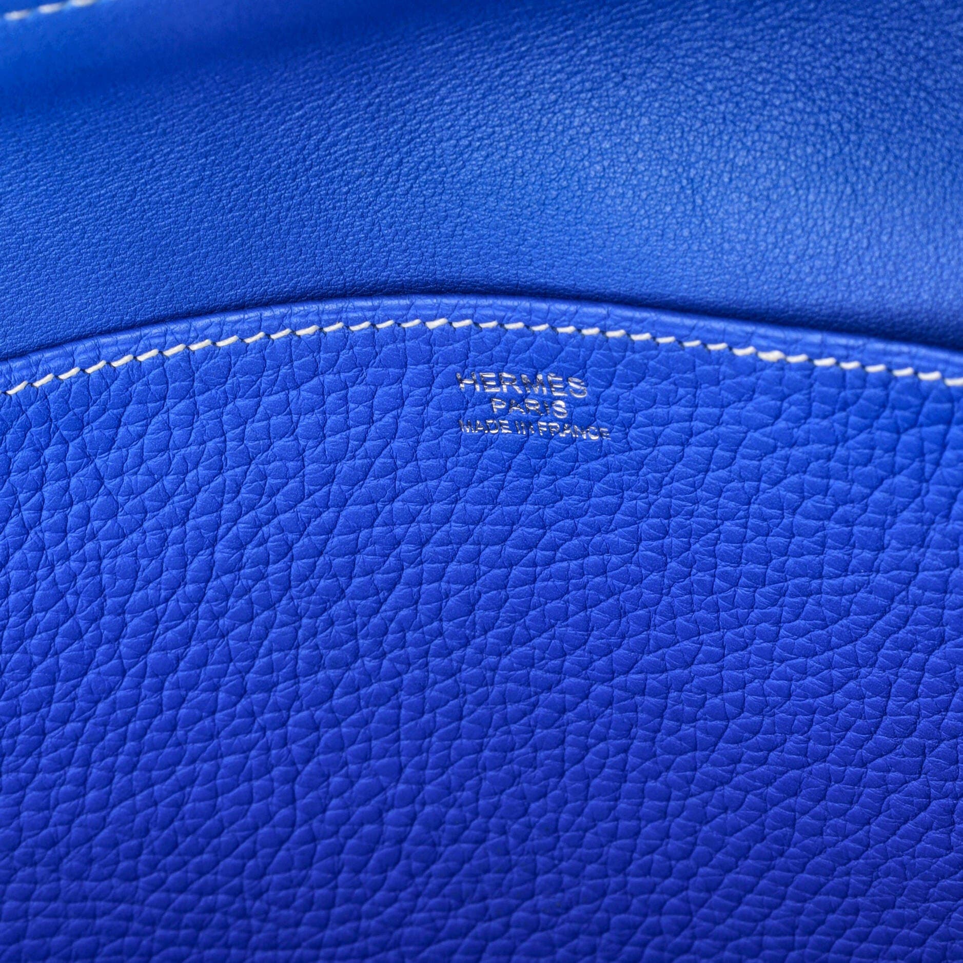 Pre-Owned Hermes Halzan Bag Clemence 31, Alternate, color, Bleu Hydra
