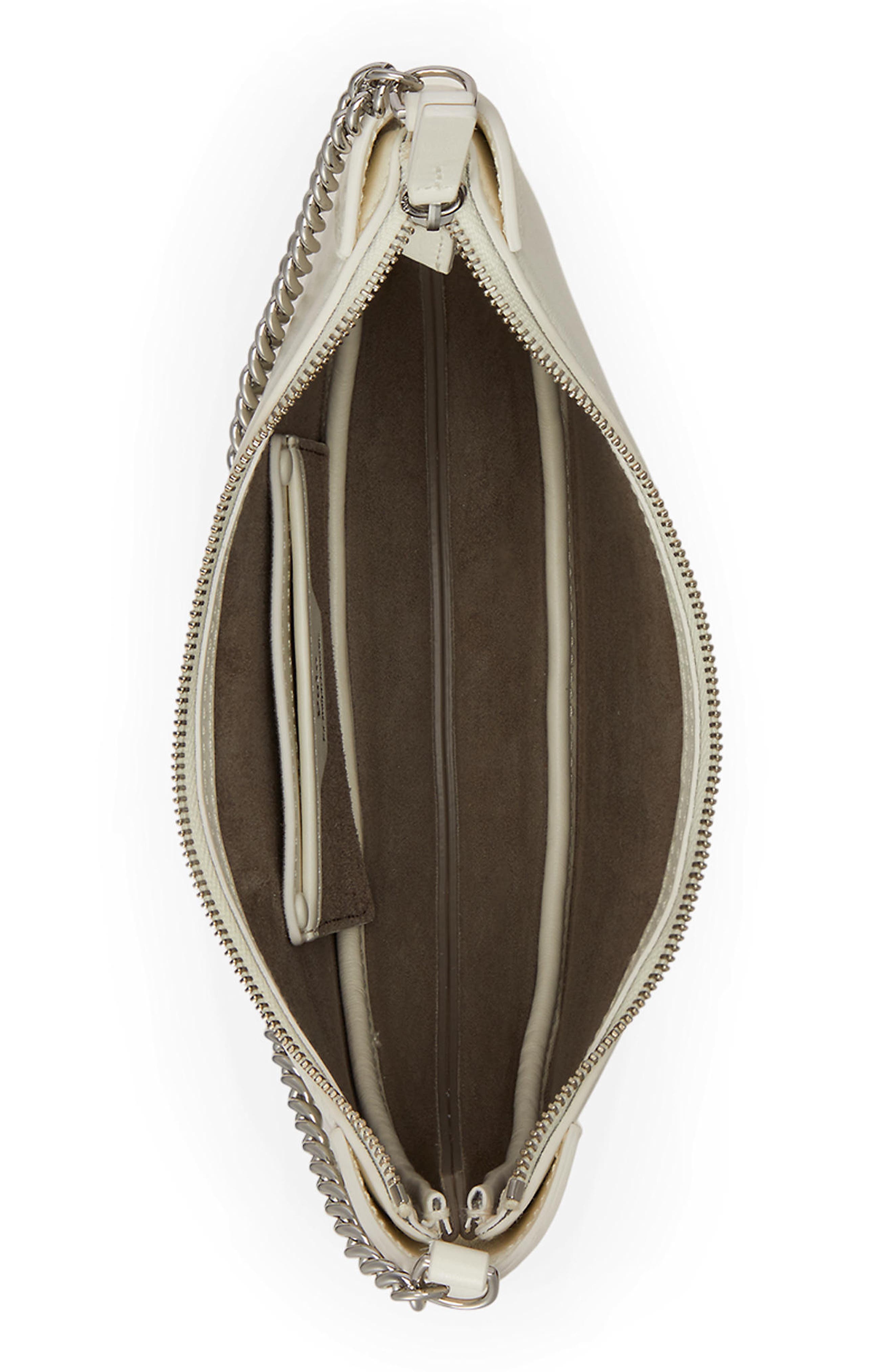 Polo Ralph Lauren Polo ID Sport Calf Leather Crossbody Bag, Alternate, color, Frosting