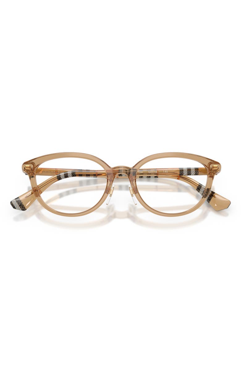 Burberry 50mm Phantos Optical Glasses, Alternate, color,