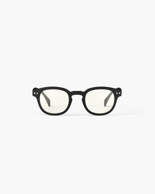 Izipizi #c 49mm Square Screen Glasses In Black