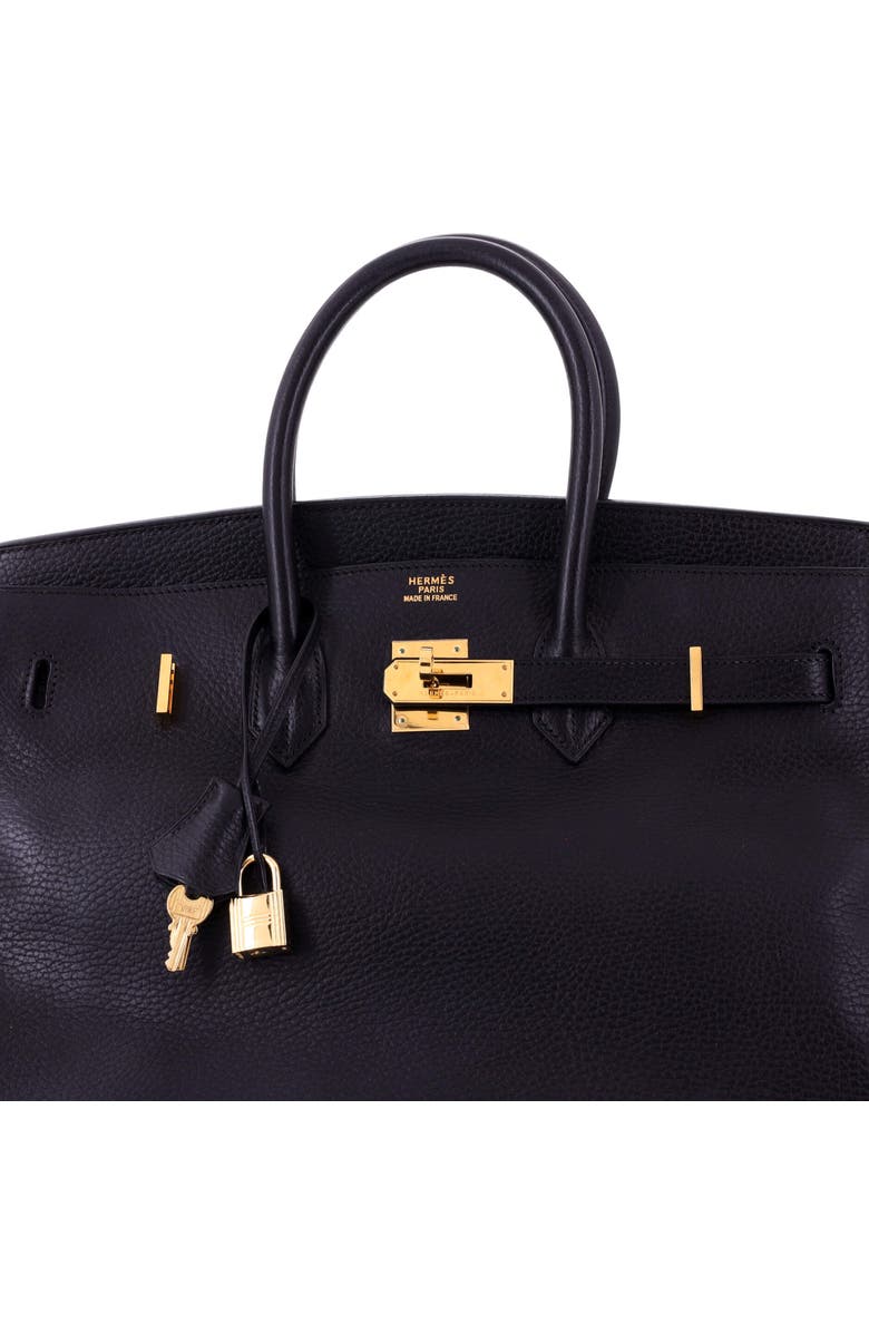 Pre-Owned Hermes Birkin Handbag Black Ardennes with Gold Hardware 35, Alternate, color, Noir
