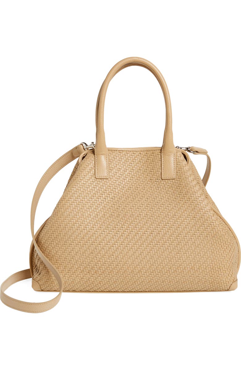 Akris Small AI Woven Leather Tote, Main, color, 234 Cordage