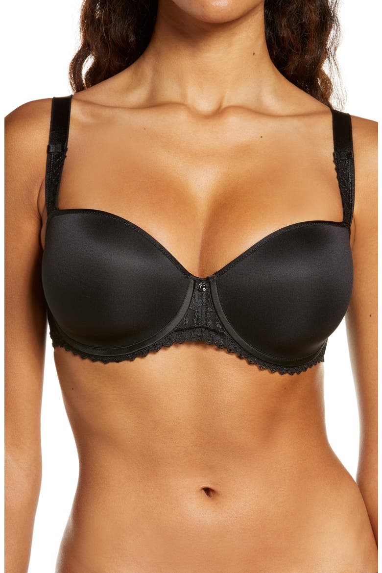 Every Curve Demi Underwire Bra, Main, color, BLACK