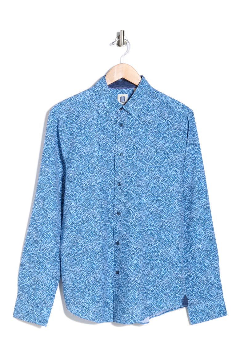 Elijah Long Sleeve Shirt, Alternate, color, NAVY