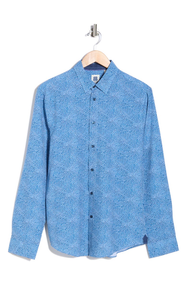 Brooklyn Brigade Elijah Long Sleeve Shirt, Main, color, Navy