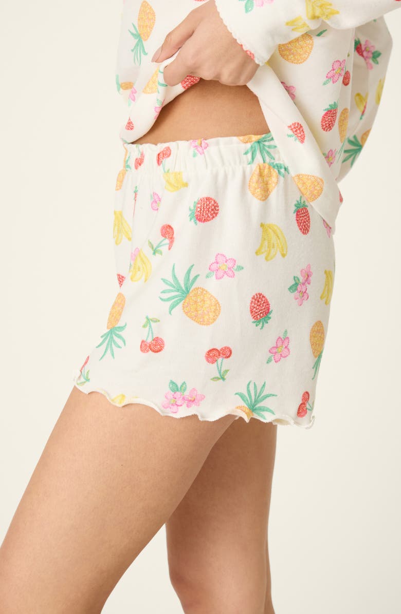 PJ Salvage Viva La Vida Pajama Shorts, Alternate, color, 