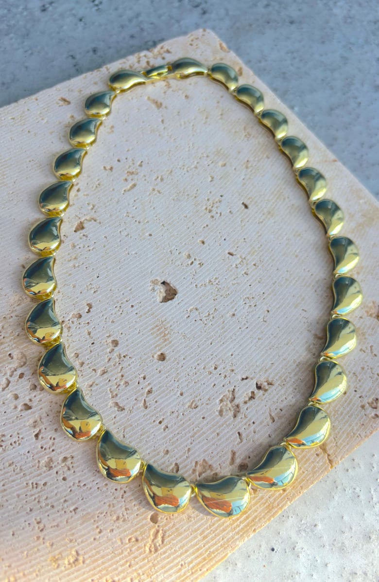 Adornia Teardrop Chain Necklace, Alternate, color, Gold