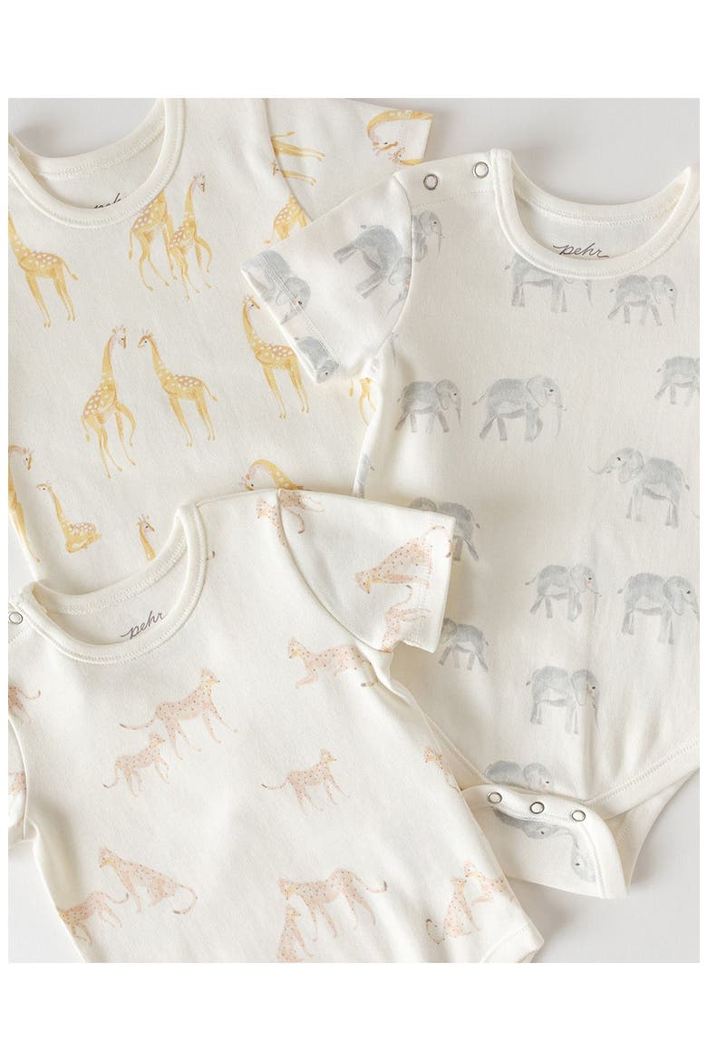 Follow Me Organic Cotton Bodysuit, Alternate, color, FOLLOW ME ELEPHANT