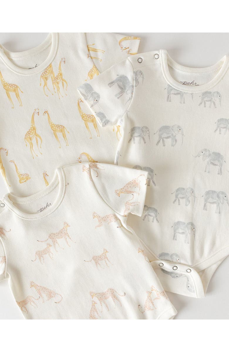 Pehr Follow Me Organic Cotton Bodysuit, Alternate, color, 