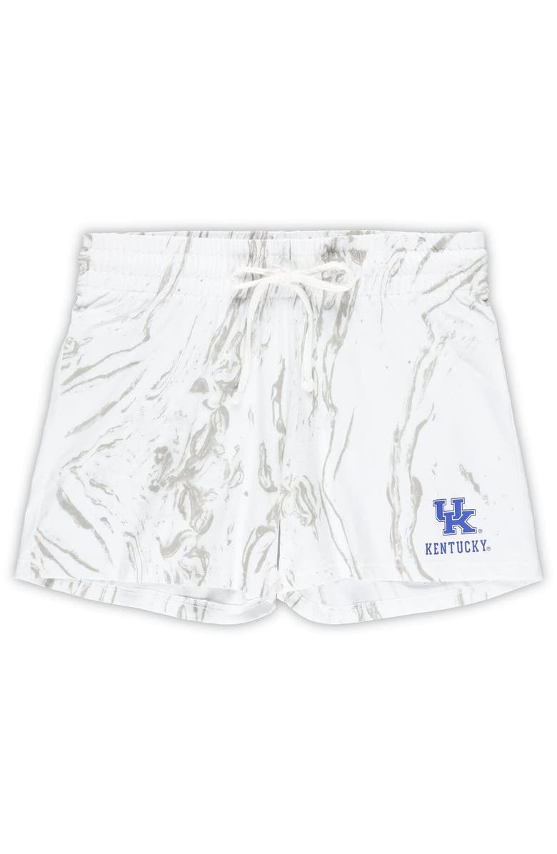 PROFILE Women's Profile White Kentucky Wildcats Plus Size Marble Tank and Shorts Set, Alternate, color, Cream
