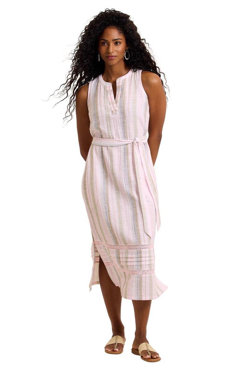 Tommy Bahama Cypress Cove Stripe Gauze Dress, Alternate, color, Cyber Light