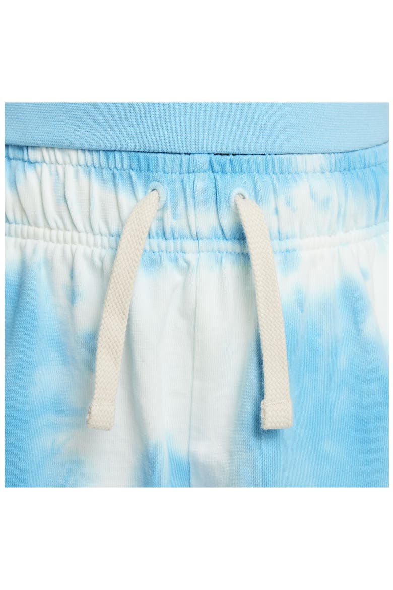Kids' Sportswear Tie Dye Shorts, Alternate, color, BALTIC BLUE/ SAIL