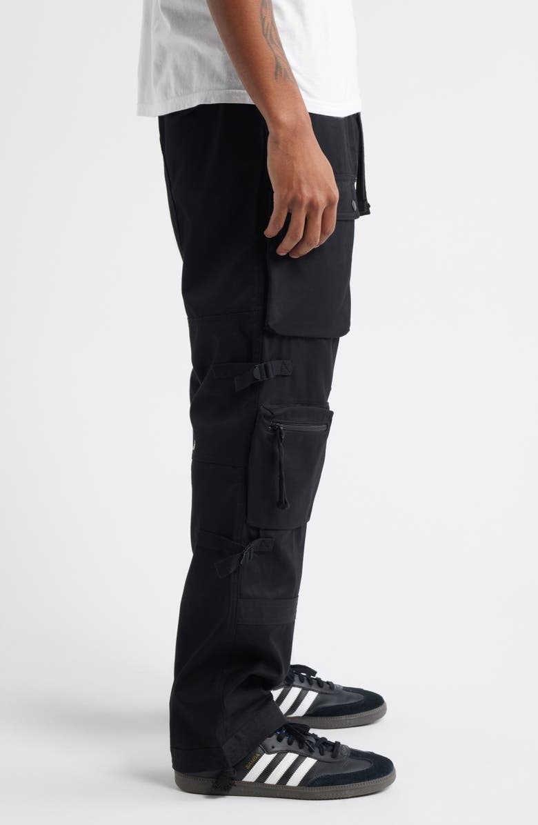 ICECREAM Big Bag Cotton Twill Cargo Pants, Alternate, color, Black