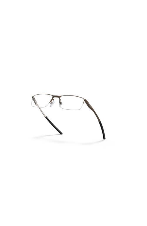 Oakley 54mm Rectangle Optical Glasses In Metallic