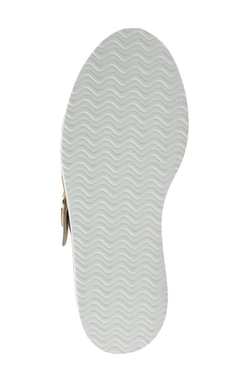 Naot Crepe Platform Shoes In Radiant Gold In Rdnt Gld Leather W/offwhite