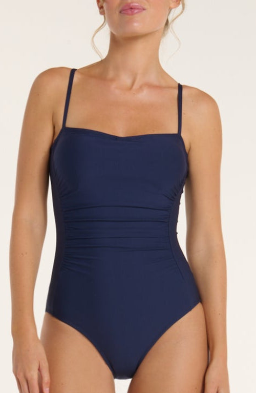 Hermoza Lupe One-piece Swimsuit In Blue