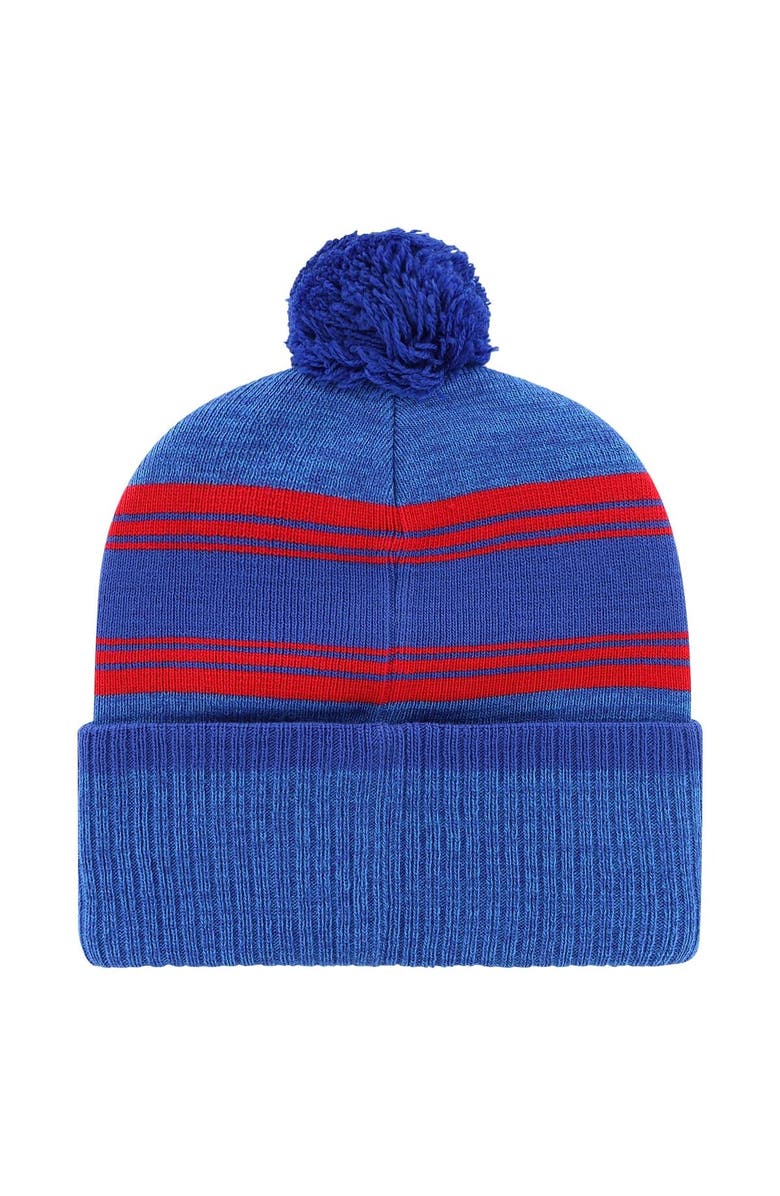 '47 Men's '47 Royal Buffalo Bills Fadeout Cuffed Knit Hat with Pom, Alternate, color, Royal