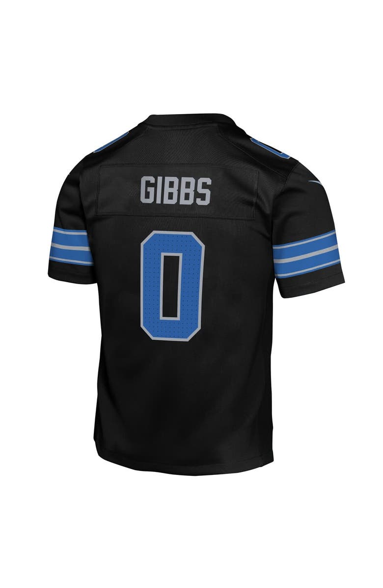 Nike Youth Nike Jahmyr Gibbs Black Detroit Lions Alternate Game Jersey, Alternate, color, Black