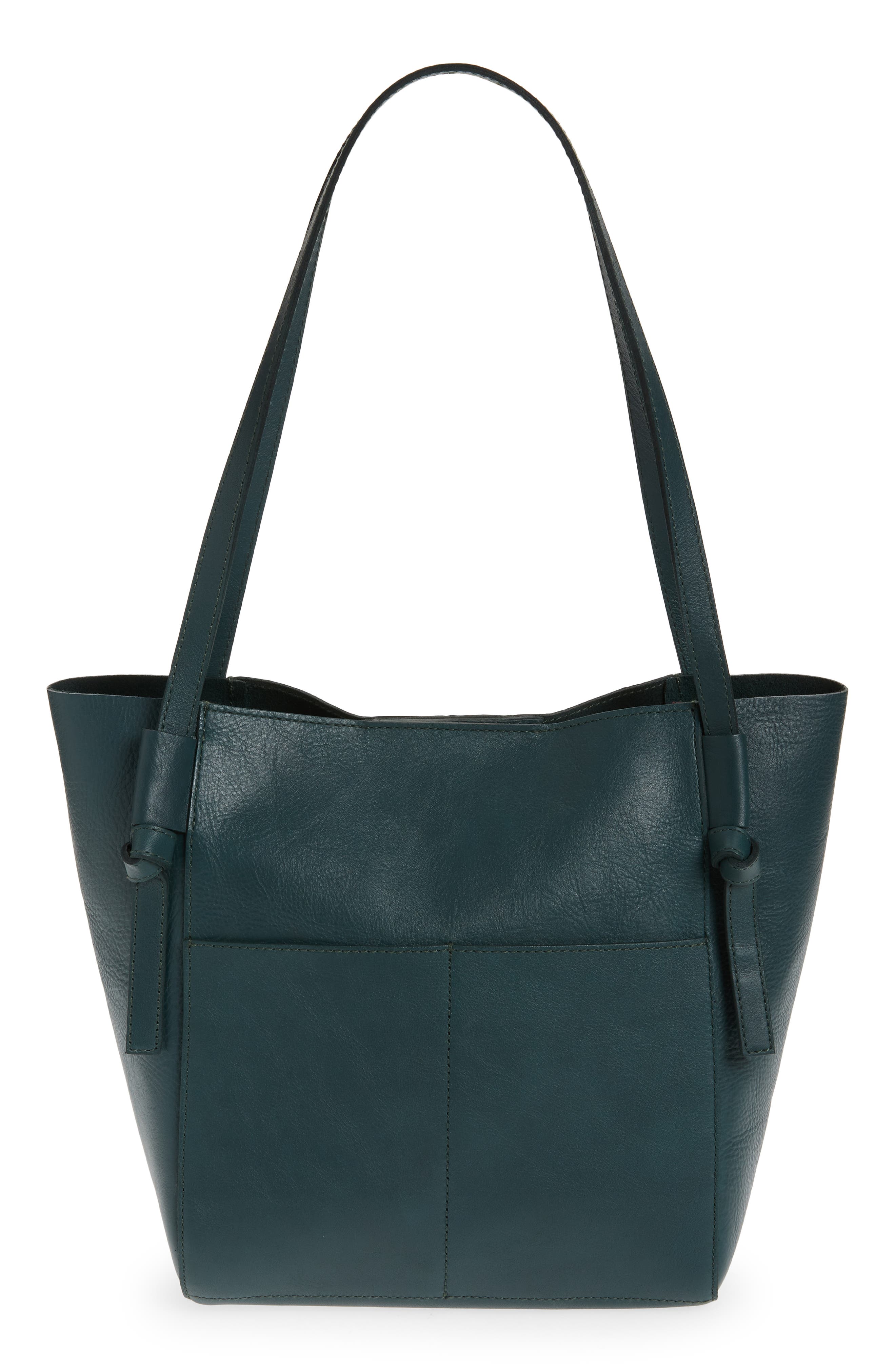 Knotted Tote Bag, Main, color, MIDNIGHT GREEN