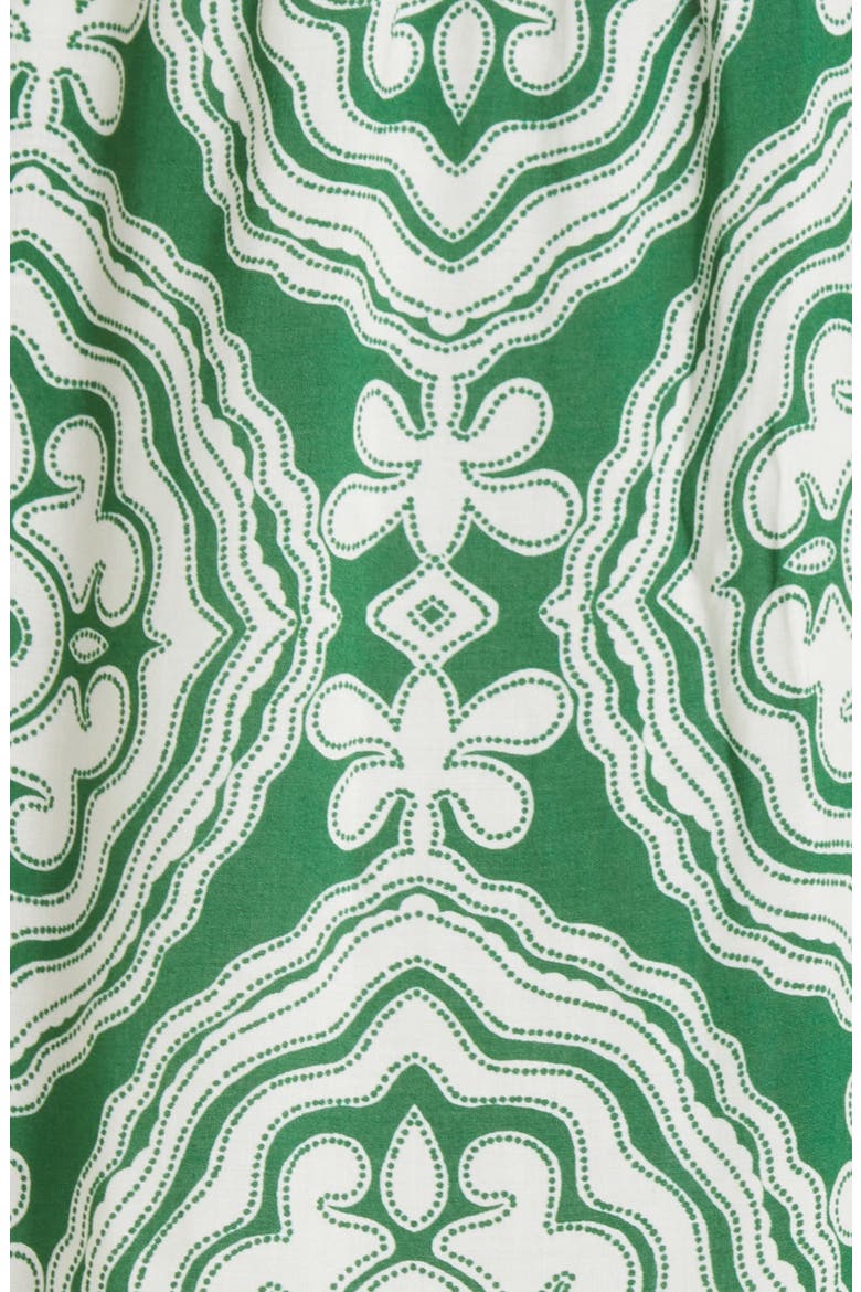 Medallion Cutout Cover-Up Halter Dress, Alternate, color, DEEP GREEN