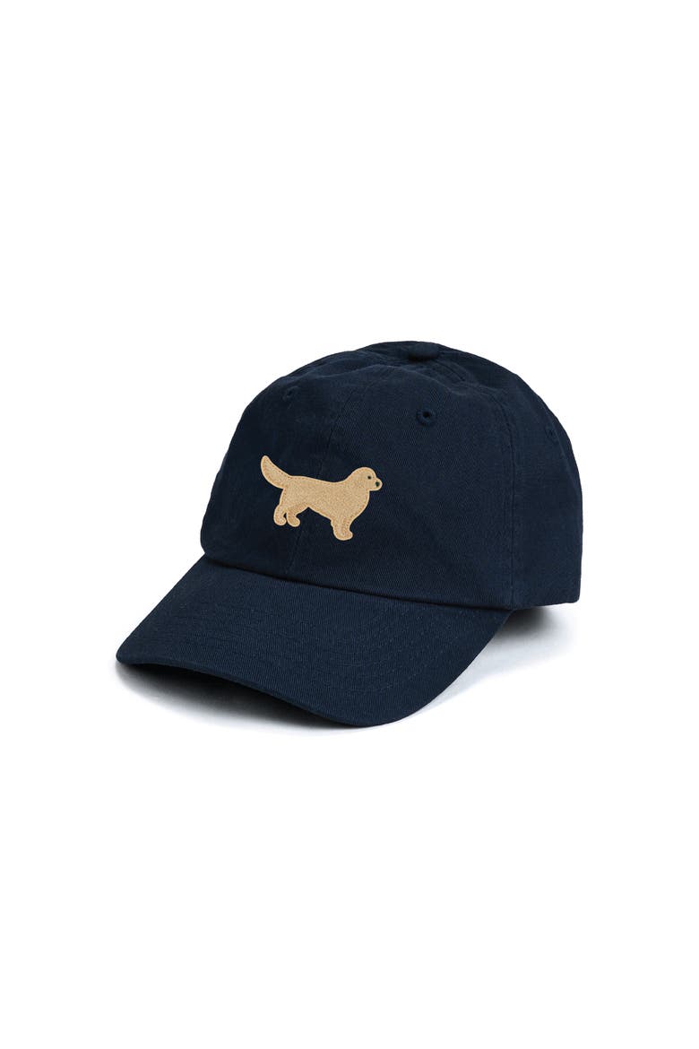 Vintage Pup Patch Baseball Hat, Main, color, Navy