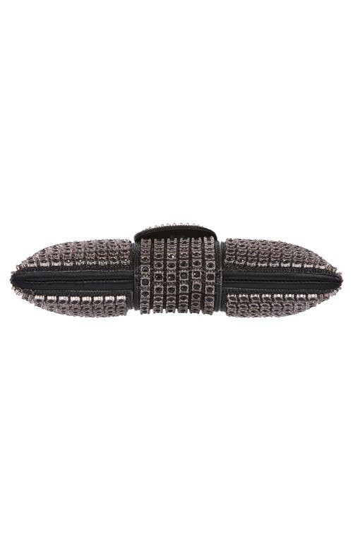 Lady Couture Dazzling Bow Evening Bag In Black