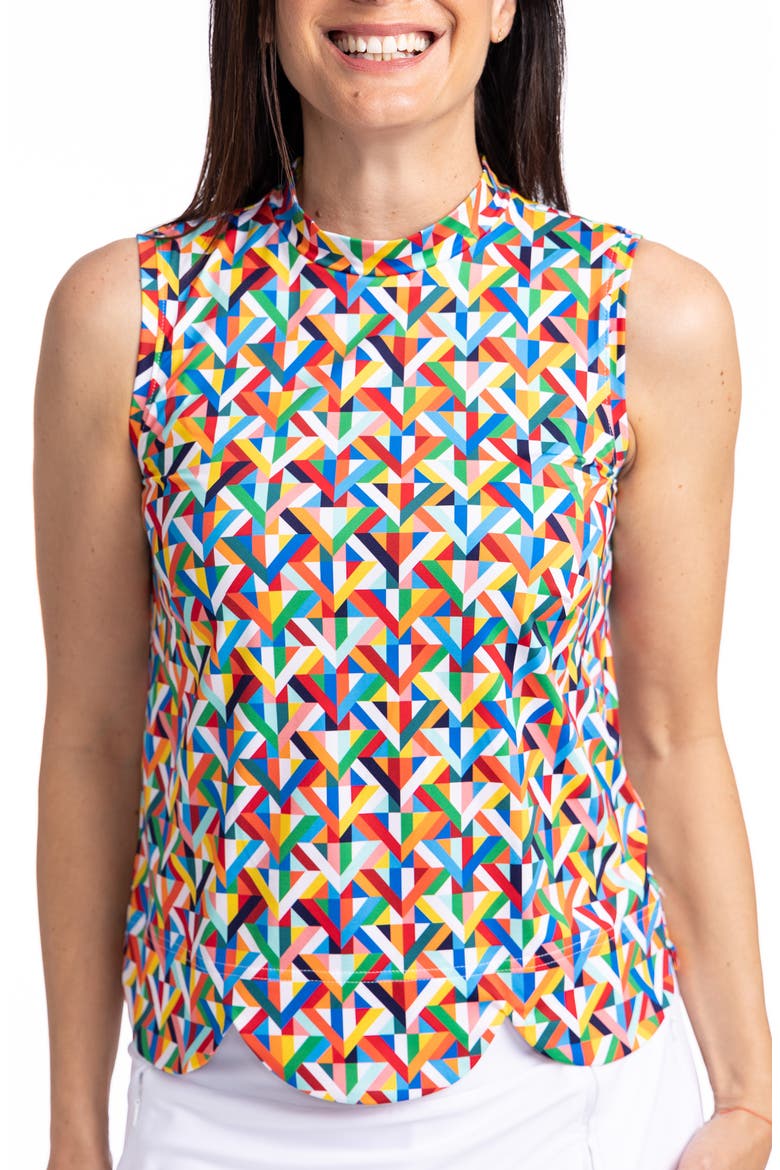 On the Edge Sleeveless Top, Main, color, K ALL DAY