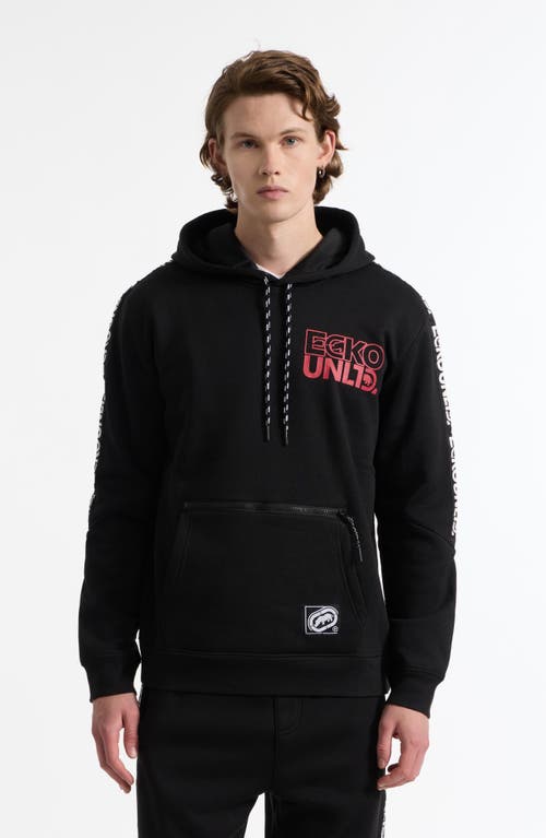 Ecko Unltd . Stacked Up Hoodie In Black