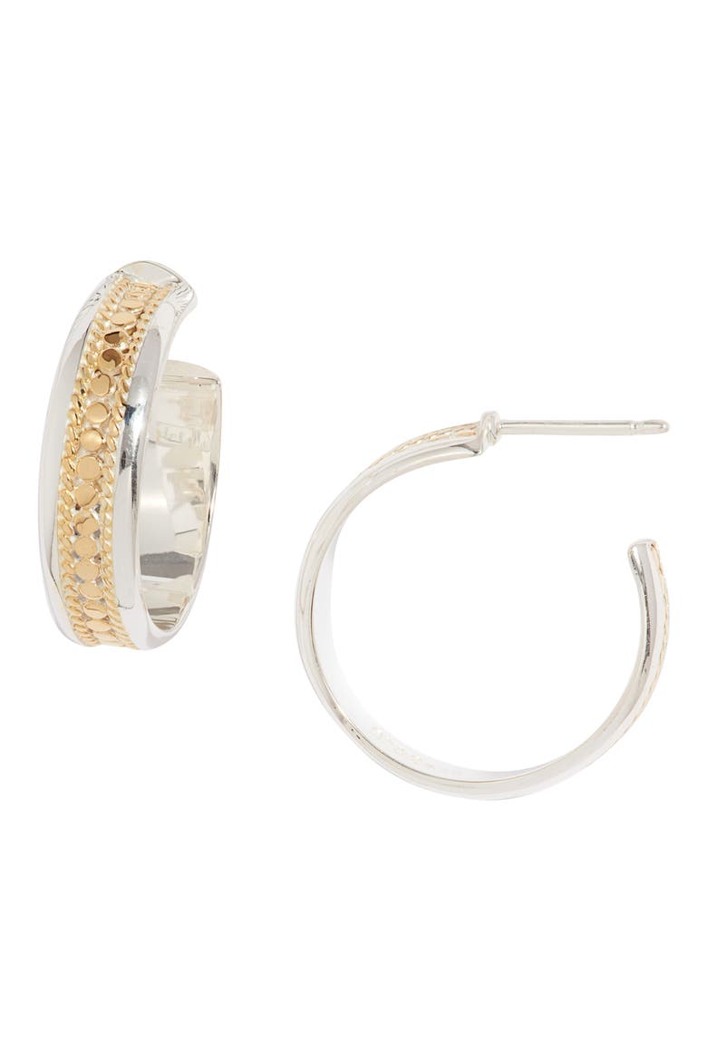 Classic Hoop Earrings, Main, color, TWO TONE