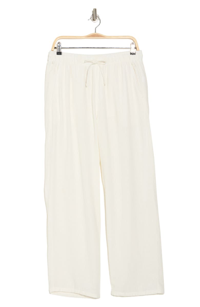 DENIM AND FLOWER Linen Blend Drawstring Pants, Alternate, color,
